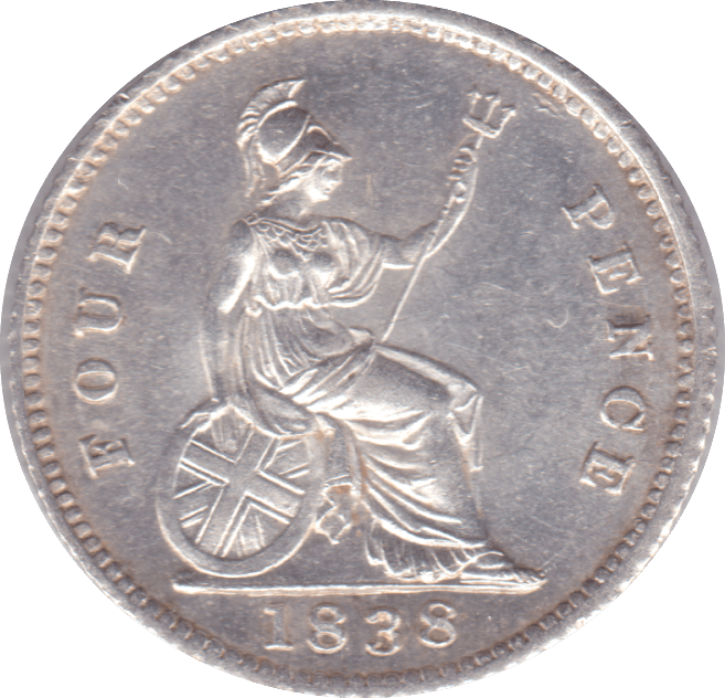 1838 FOURPENCE ( BU ) - Fourpence - Cambridgeshire Coins