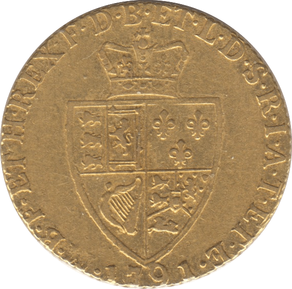 1791 GOLD ONE GUINEA ( VF )