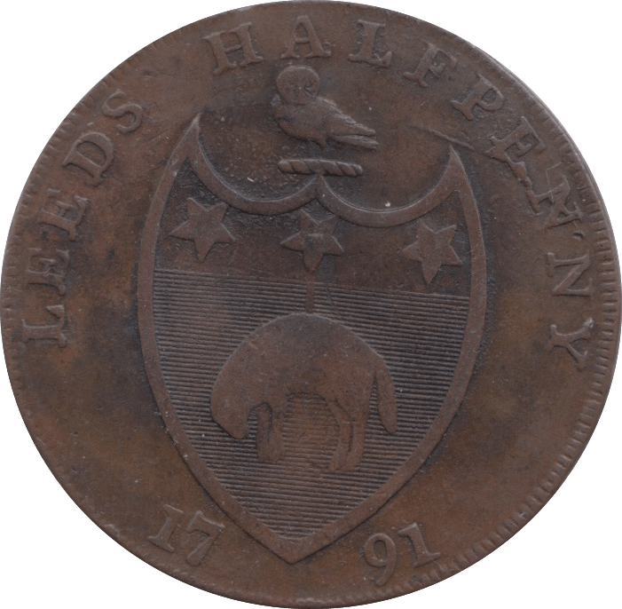 1791 HALFPENNY TOKEN LEEDS REF A11