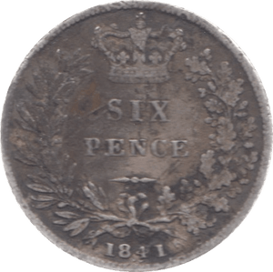 1841 SIXPENCE 2 ( FAIR ) - Sixpence - Cambridgeshire Coins