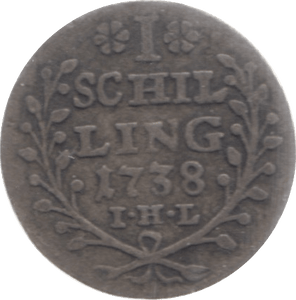 1738 GERMAN STATES ONE SCHILLING