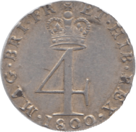 1800 MAUNDY FOURPENCE ( GVF )