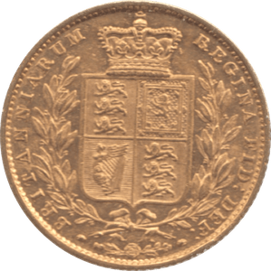 1854 GOLD SOVEREIGN ( GVF ) SHIELD BACK - Sovereign - Cambridgeshire Coins