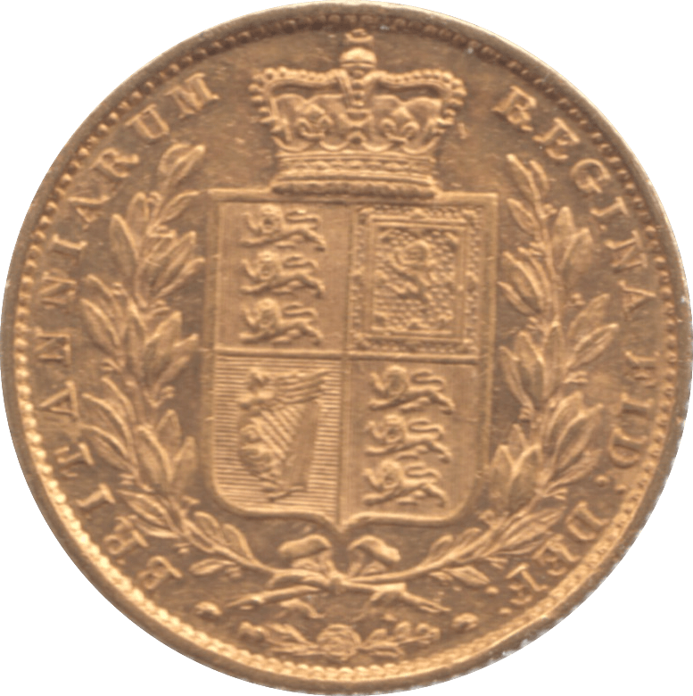 1854 GOLD SOVEREIGN ( GVF ) SHIELD BACK - Sovereign - Cambridgeshire Coins