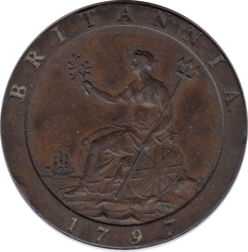 1797 PENNY ( EF ) 2