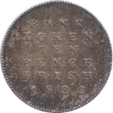 1806 SILVER BANK TEN PENCE TOKEN