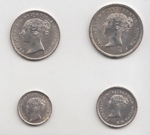 1848 MAUNDY SET VICTORIA - Maundy Set - Cambridgeshire Coins