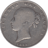 1849 HALFCROWN ( FINE ) - Halfcrown - Cambridgeshire Coins