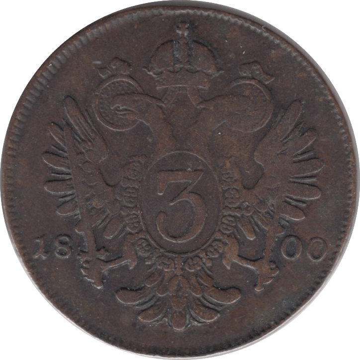 1800 AUSTRIA 3 KREUZER