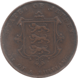 1851 JERSEY 1/13 OF A SHILLING - WORLD COINS - Cambridgeshire Coins
