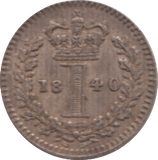 1840 MAUNDY ONE PENNY ( EF ) - Maundy Coins - Cambridgeshire Coins