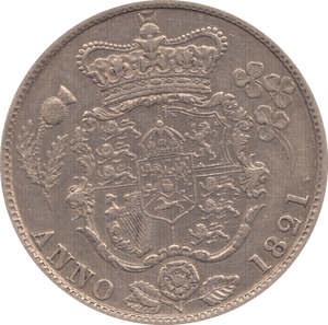1821 HALFCROWN ( GVF )