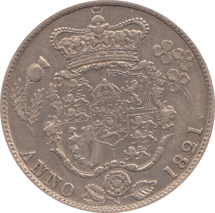 1821 HALFCROWN ( GVF )