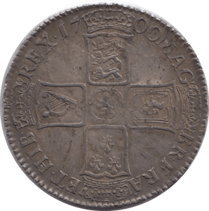 1700 HALFCROWN ( EF ) WILLIAM III