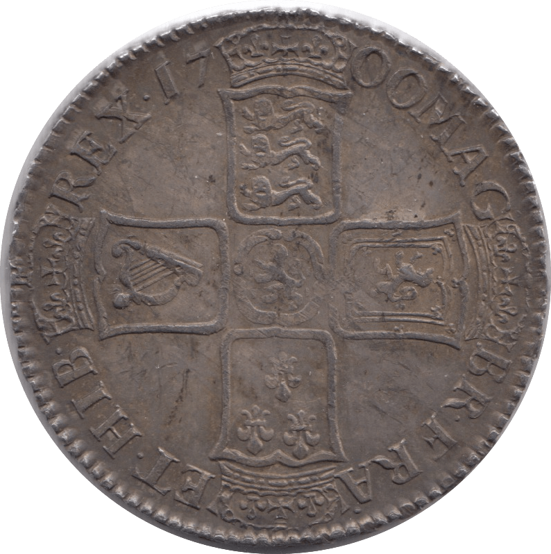 1700 HALFCROWN ( EF ) WILLIAM III