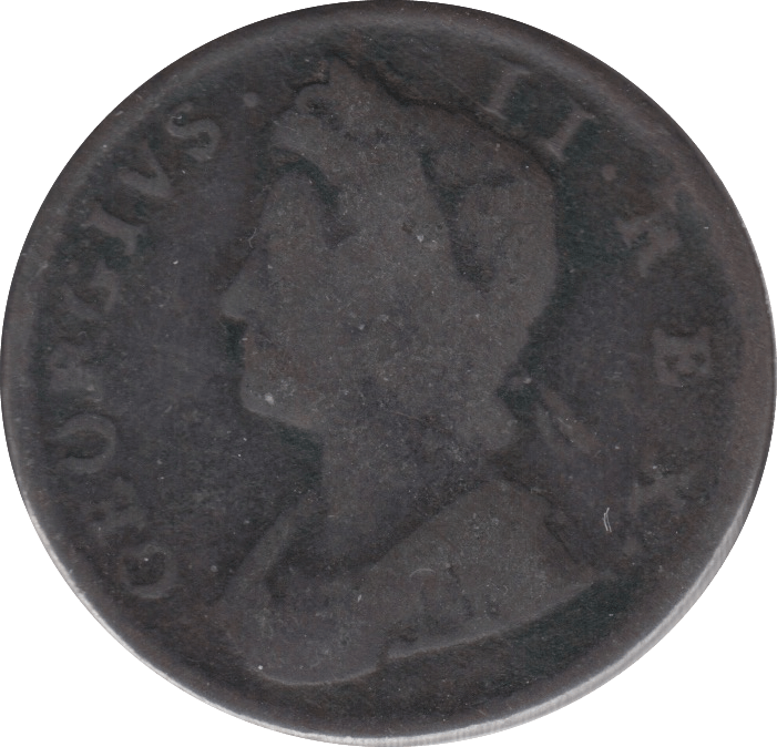 1734 HALF PENNY ( FAIR ) 3
