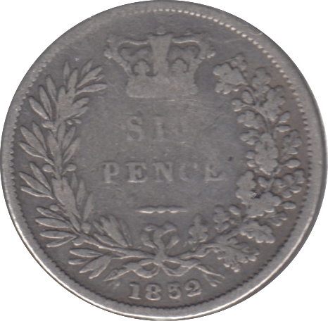 1852 SIXPENCE ( FINE ) 6 - Sixpence - Cambridgeshire Coins