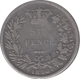 1852 SIXPENCE ( FINE ) 6 - Sixpence - Cambridgeshire Coins