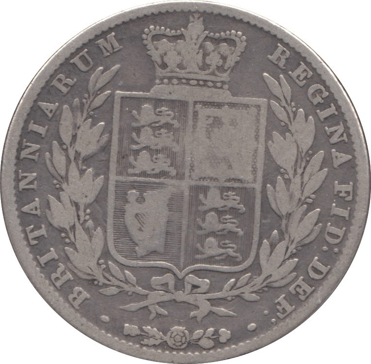 1845 HALFCROWN ( NF ) 6 - Halfcrown - Cambridgeshire Coins