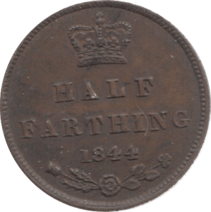 1844 HALF FARTHING ( EF ) 3 - Half Farthing - Cambridgeshire Coins