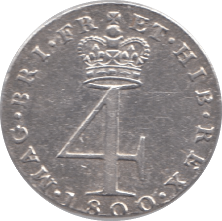 1800 MAUNDY FOURPENCE ( AUNC )