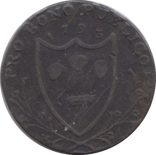 1793 FARTHING TOKEN PRO BONO ( REF 271 )