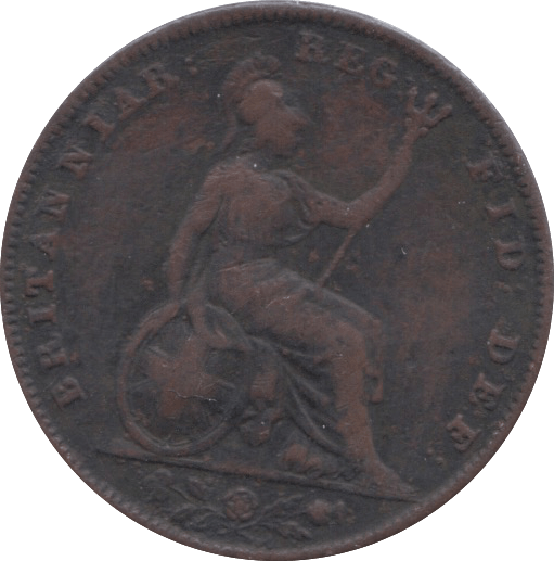 1843 FARTHING ( FINE ) 4 - Farthing - Cambridgeshire Coins