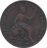 1843 FARTHING ( FINE ) 4 - Farthing - Cambridgeshire Coins