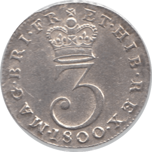 1800 MAUNDY THREEPENCE ( AUNC )