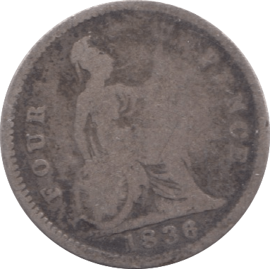 1836 FOURPENCE ( FAIR ) 9 - Fourpence - Cambridgeshire Coins