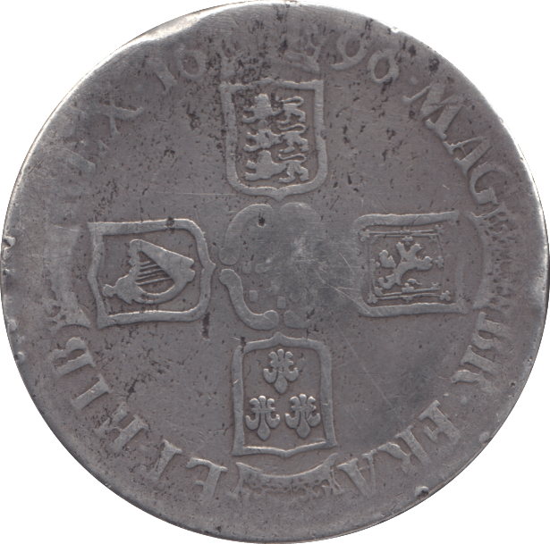 1696 CROWN WILLIAM III FINE