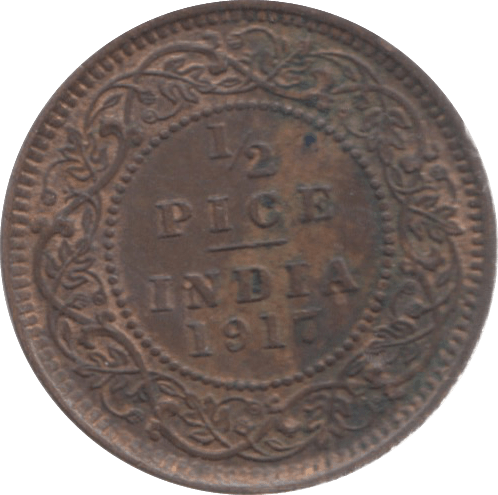 1816 HALF PICE INDIA ( AUNC )