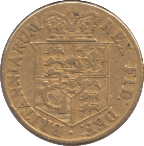 1818 GOLD HALF SOVEREIGN ( GF )