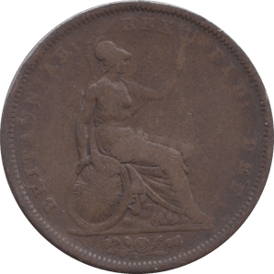 1826 PENNY ( FINE ) 2 - Penny - Cambridgeshire Coins