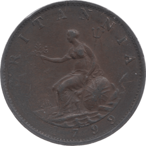 1799 HALFPENNY 3 ( GVF )