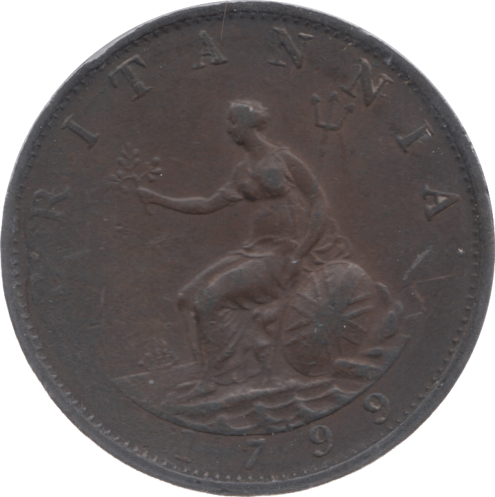 1799 HALFPENNY 3 ( GVF )