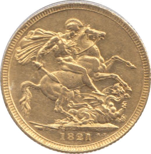 1821 GOLD SOVEREIGN ( EF )
