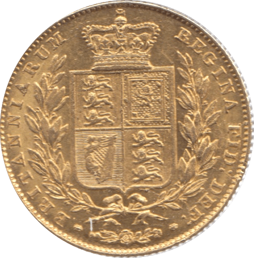 1847 GOLD SOVEREIGN ( EF ) REF 26 SHIELD BACK - Sovereign - Cambridgeshire Coins