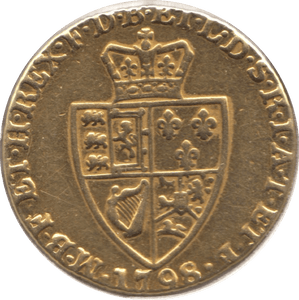 1798 GOLD ONE GUINEA ( FINE ) GEORGE III
