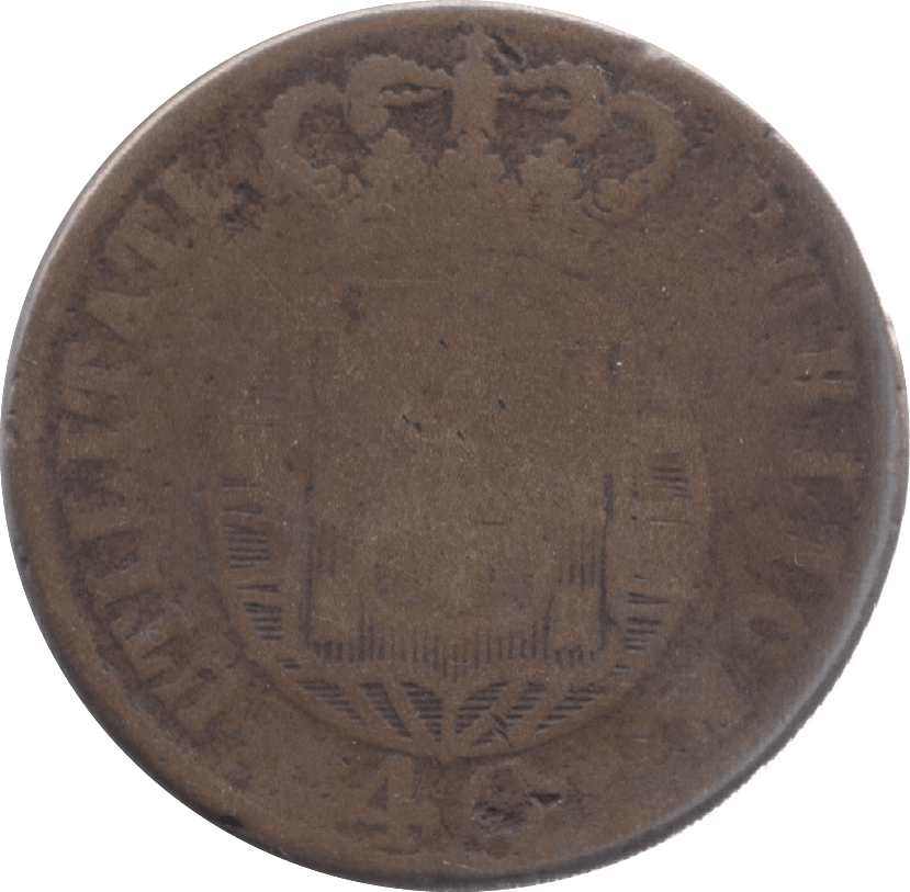 1826 PORTUGAL 40 REIS - WORLD COINS - Cambridgeshire Coins