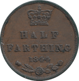 1844 HALF FARTHING ( VF ) 3 - Half Farthing - Cambridgeshire Coins