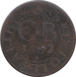 1662 FARTHING TOKEN BRISTOL ( REF 262 )