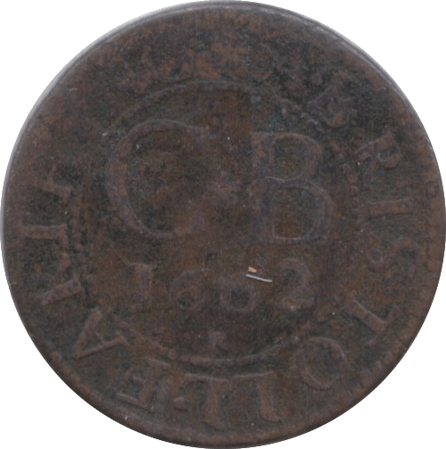 1662 FARTHING TOKEN BRISTOL ( REF 262 )