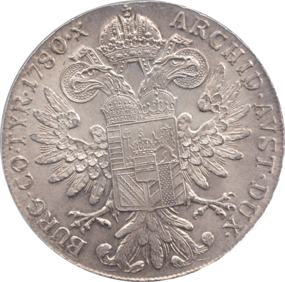 1780 SILVER THALER  MARIA THERESA REF 4