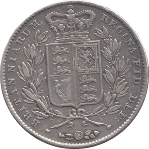 1844 CROWN ( GVF ) EX JEWELLERY PINHOLE 9 - Crown - Cambridgeshire Coins