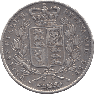 1844 CROWN ( GVF ) EX JEWELLERY PINHOLE 9 - Crown - Cambridgeshire Coins