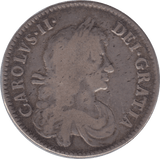 1671 HALFCROWN ( GF ) TERITO CHARLES II