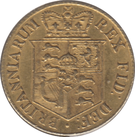 1817 GOLD HALF SOVEREIGN ( EF )