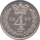 1850 MAUNDY FOURPENCE ( BU ) - Maundy Coins - Cambridgeshire Coins