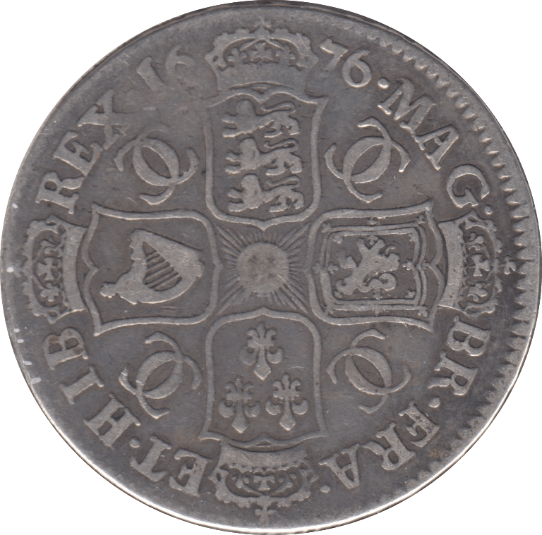 1676 HALFCROWN ( FINE ) 2